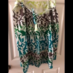 Bright floral skirt! 